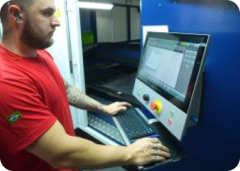 imagem corte laser